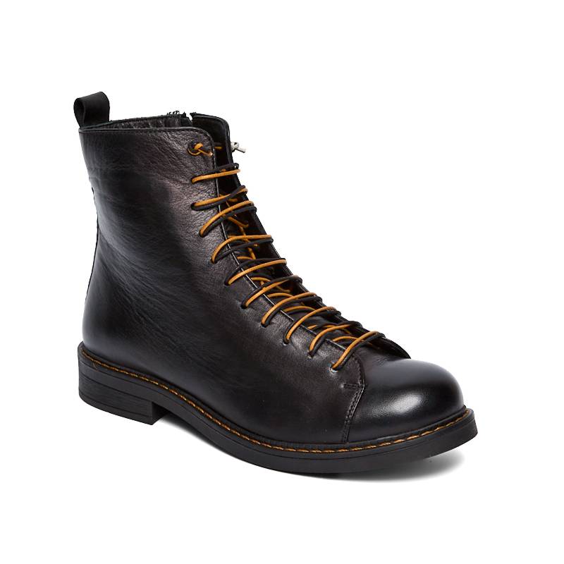 617310-black-4 Ботинки жен.кожа-байка черный